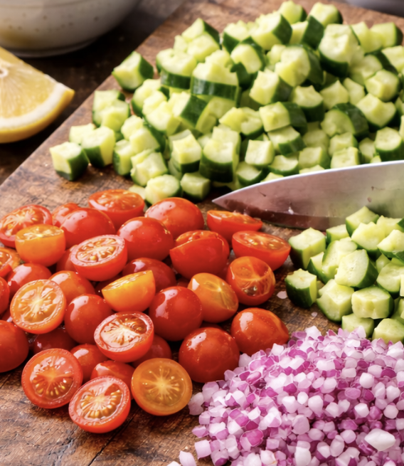 Mediterraner Kichererbsen-Gurken-Salat_2