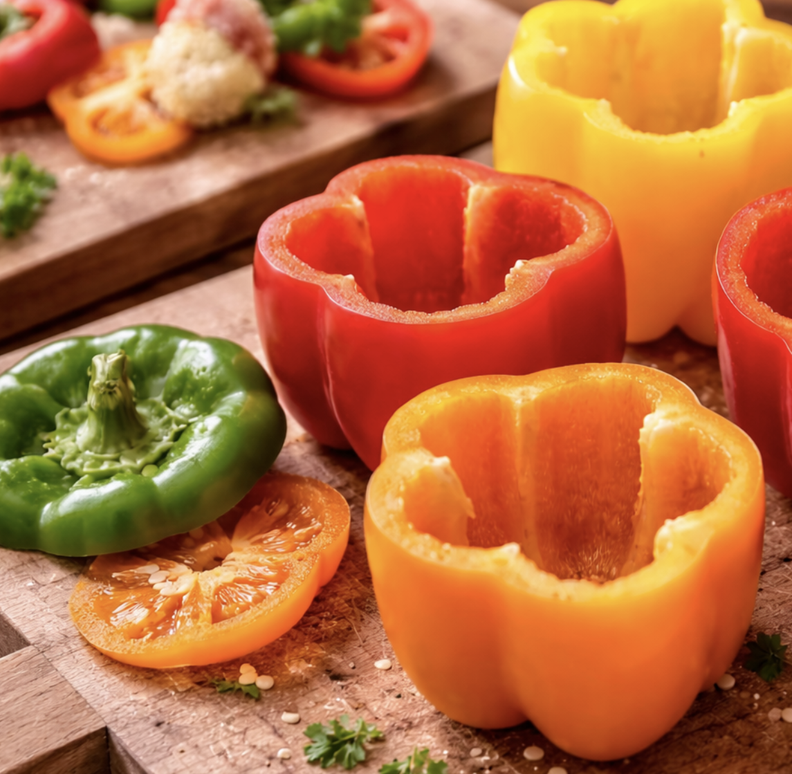 Gefüllte Paprika mit Quinoa und Gemüse_2