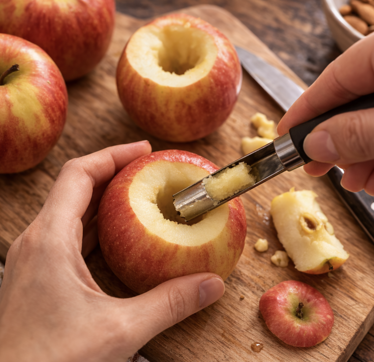 Ofengebackene Äpfel mit Zimt und Mandeln_2