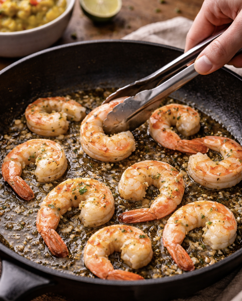 Garnelen auf Mango-Salsa_3