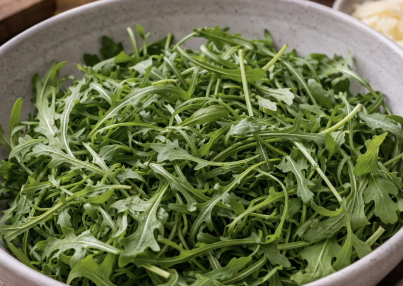 Rucola-Salat mit Parmesan & Pinienkernen_3
