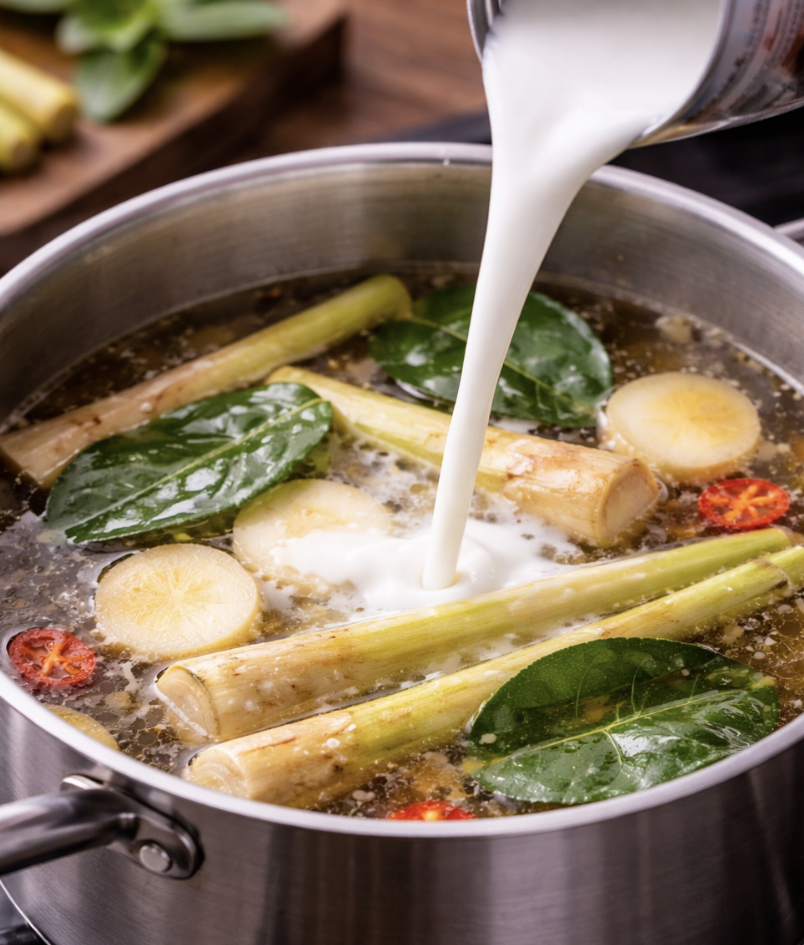 Thai-Kokos-Suppe mit Huhn_3