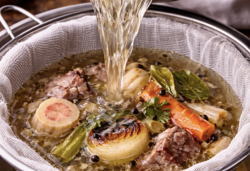 Rinderkraftbrühe mit Markklößchen_3