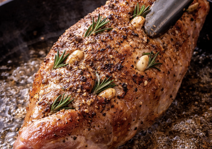 Lammbraten mit Knoblauch und Rosmarin_3