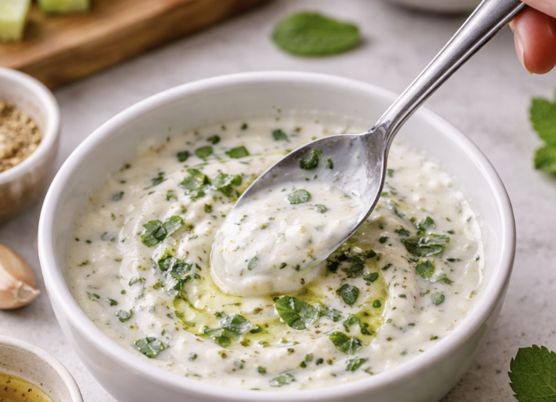 Frühlingssalat mit Erbsen und Minze_3