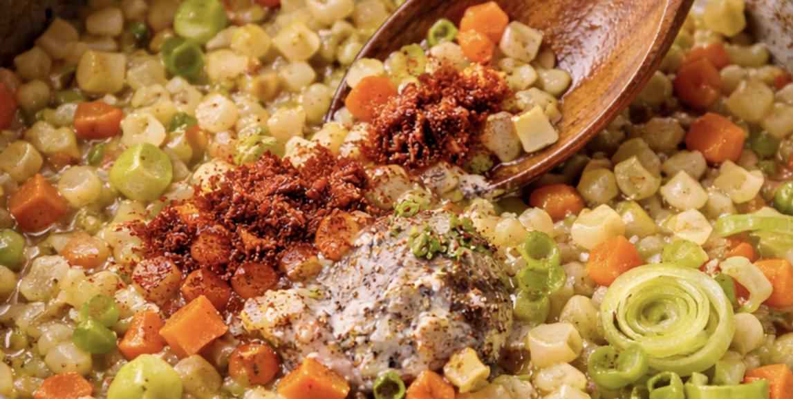 Rehsuppe mit Preiselbeeren_3