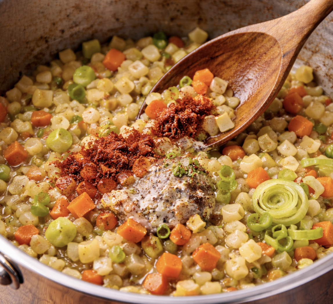 Rehsuppe mit Preiselbeeren_3