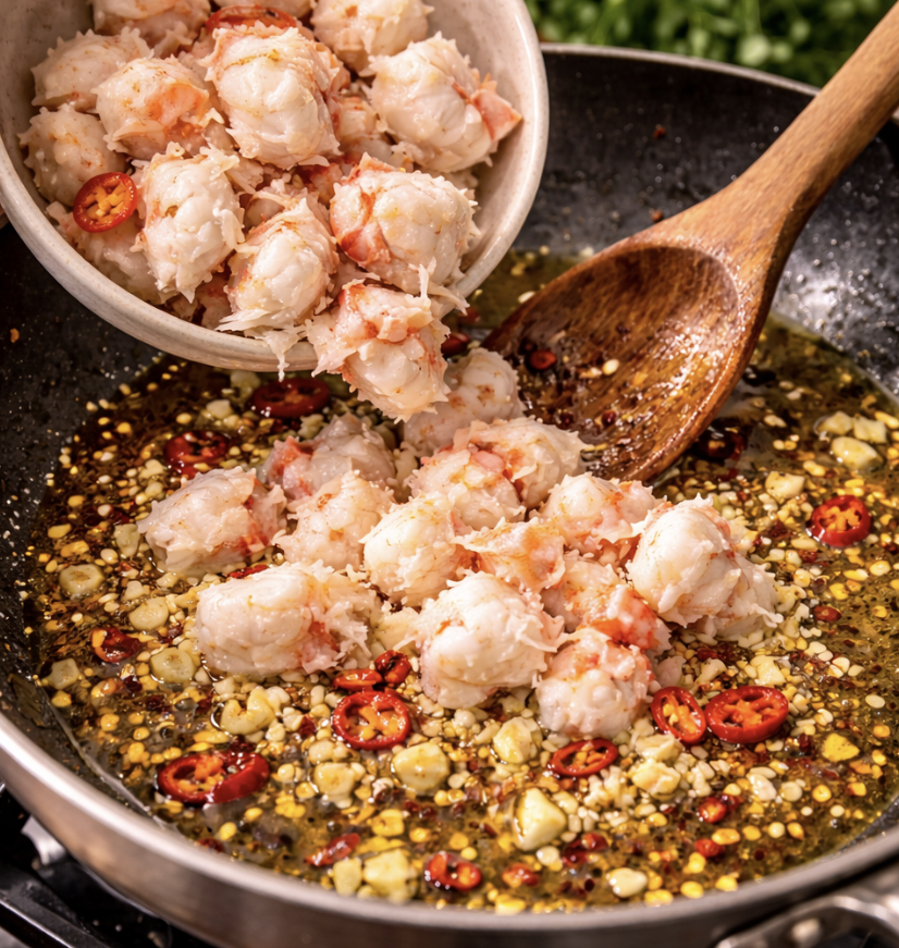 Linguine mit Krabben und Chili_3