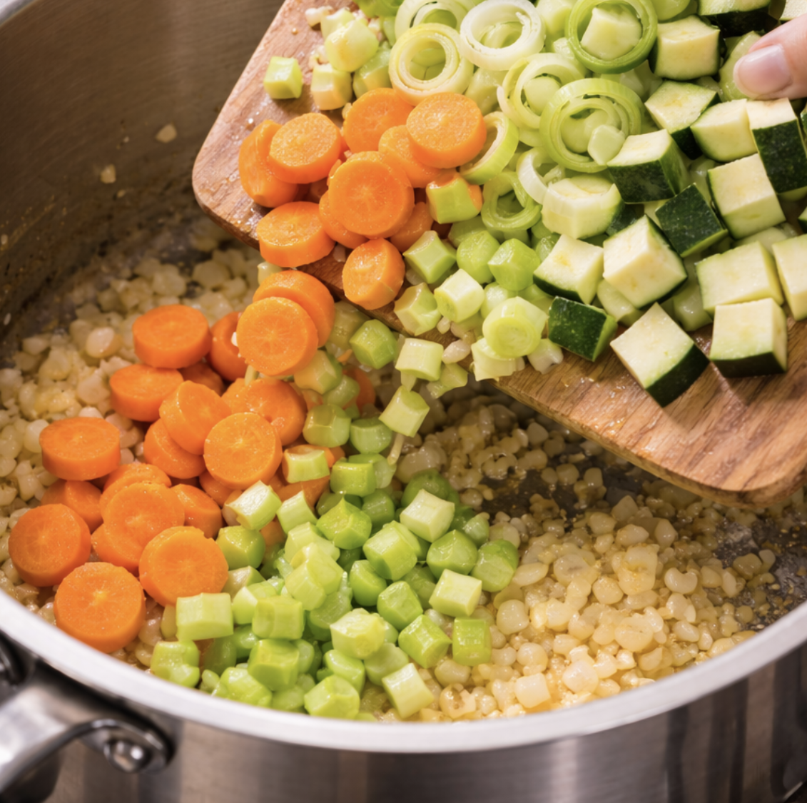 Klare Gemüsesuppe mit frischen Kräutern_3