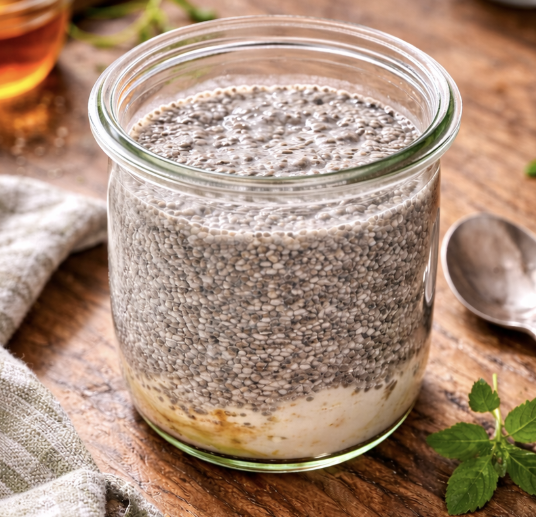 Chia-Pudding mit frischen Beeren_3