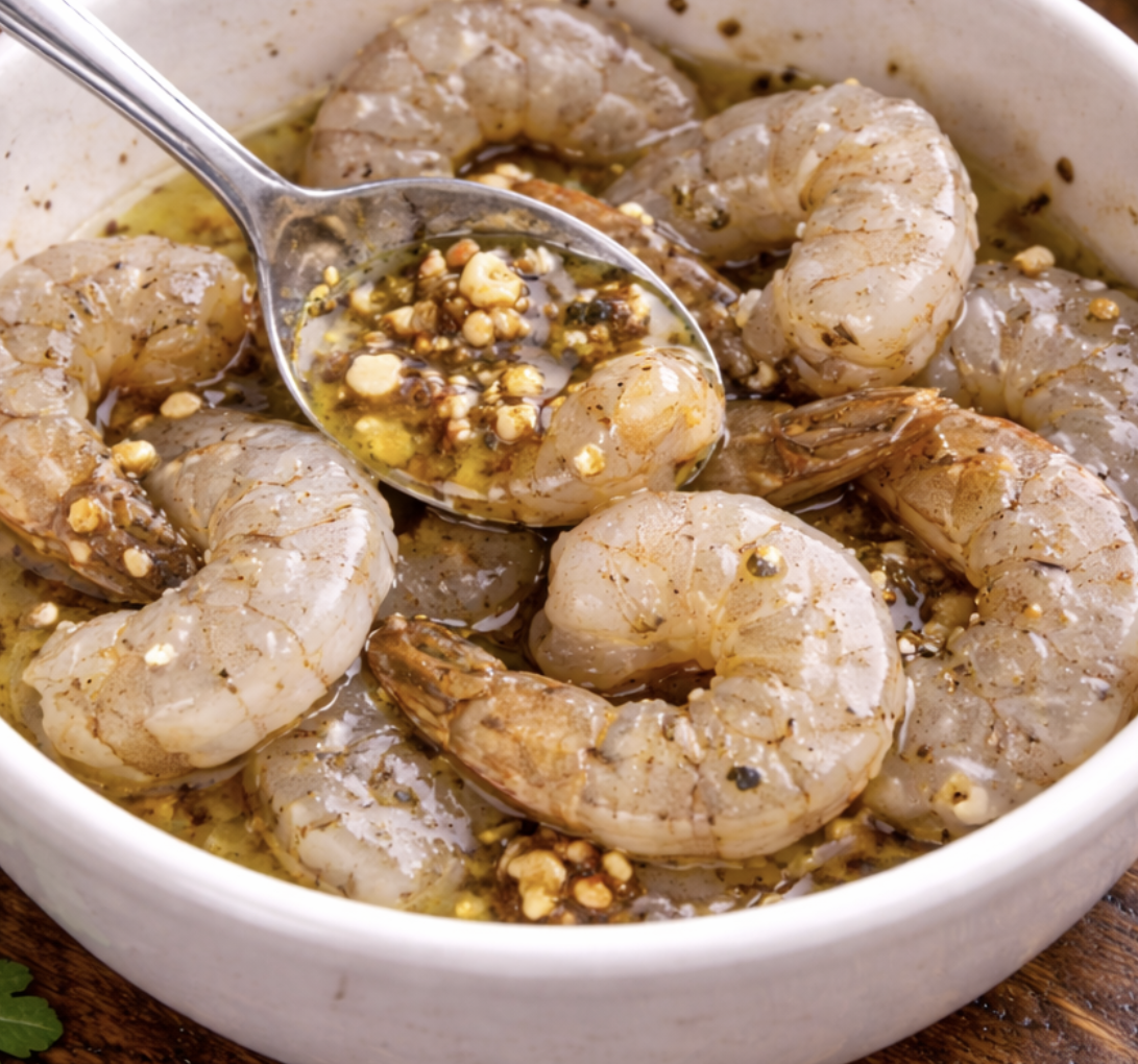 Gegrillte Garnelen auf Rucola_3