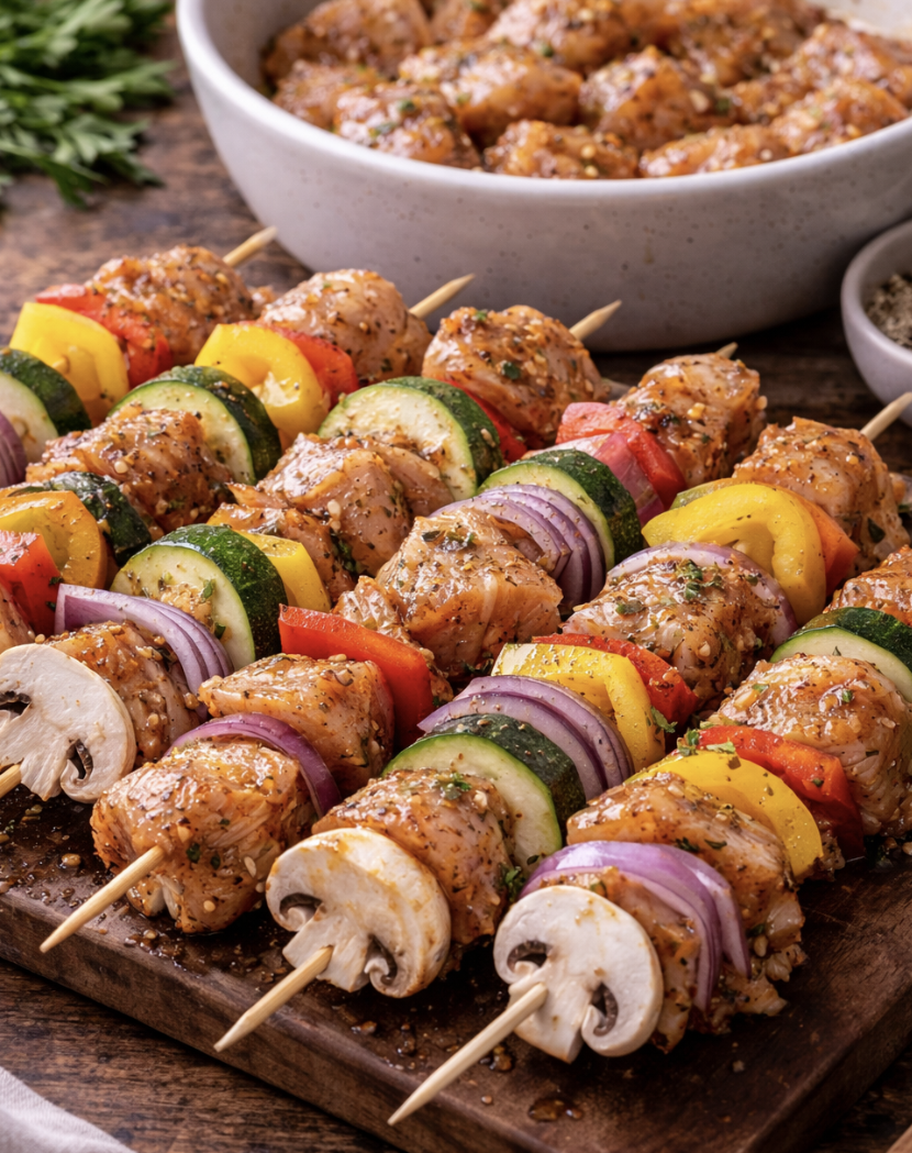 Hähnchenspieße mit Gemüse_4
