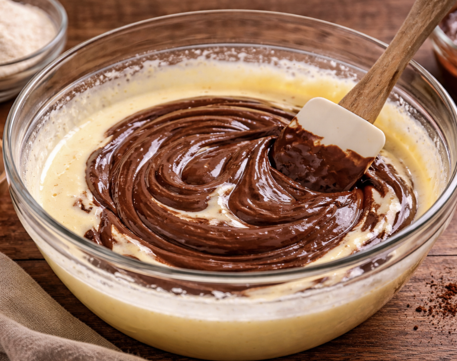 Schokoladenkuchen mit flüssigem Kern_4