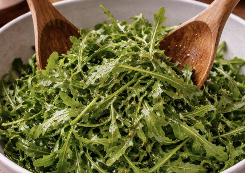 Rucola-Salat mit Parmesan & Pinienkernen_4