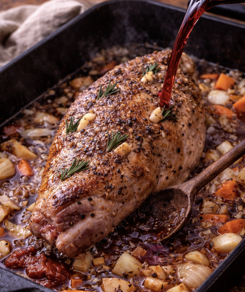 Lammbraten mit Knoblauch und Rosmarin_4