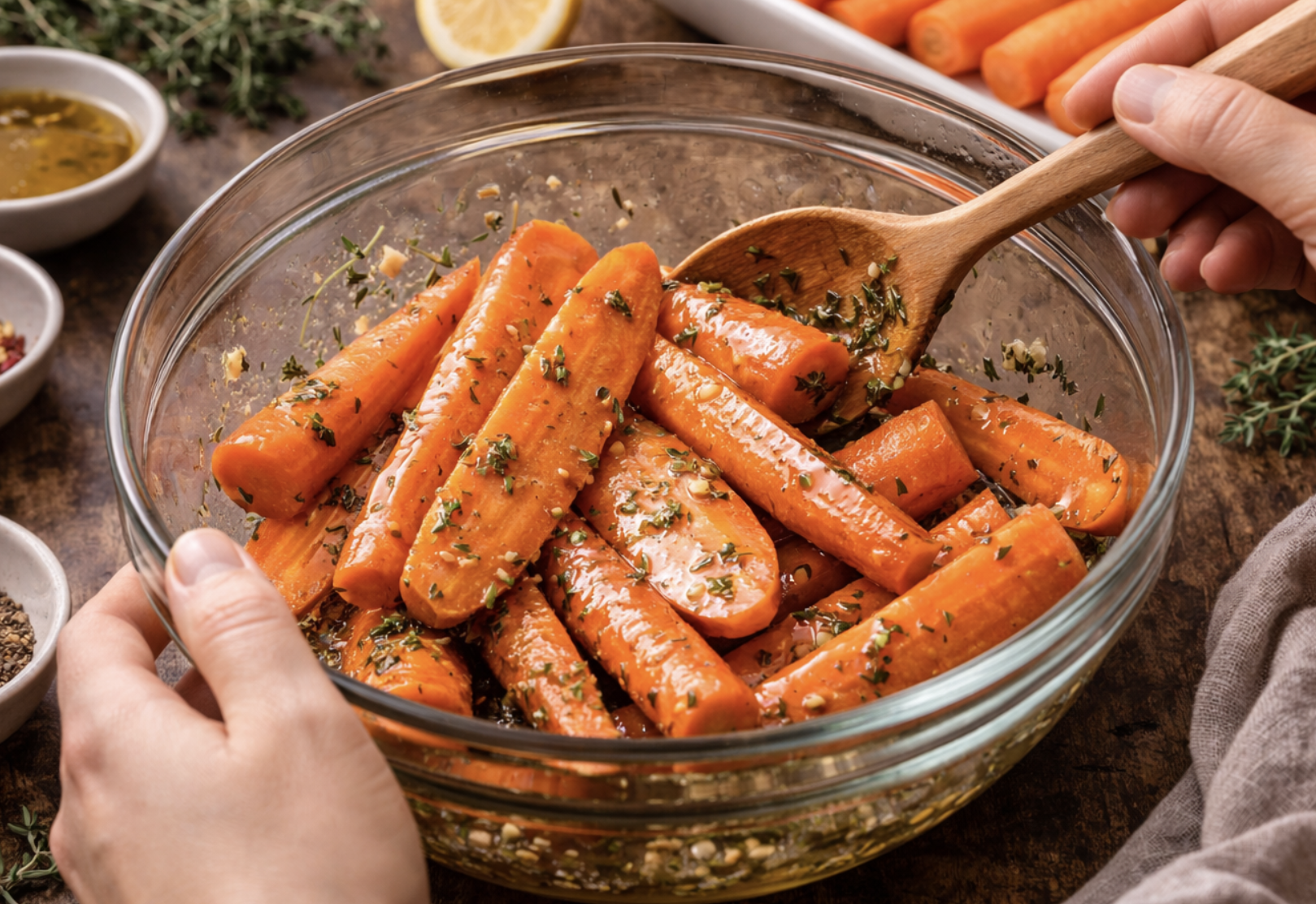 Honiggeröstete Karotten mit Thymian_4