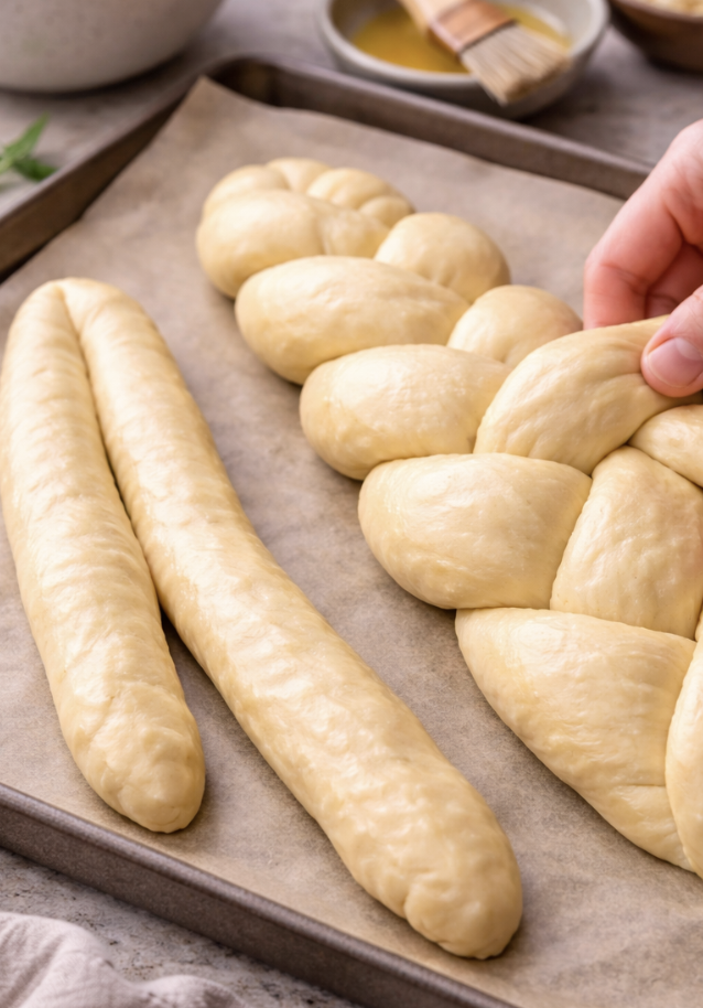 Brioche-Osterzopf mit Mandeln_4