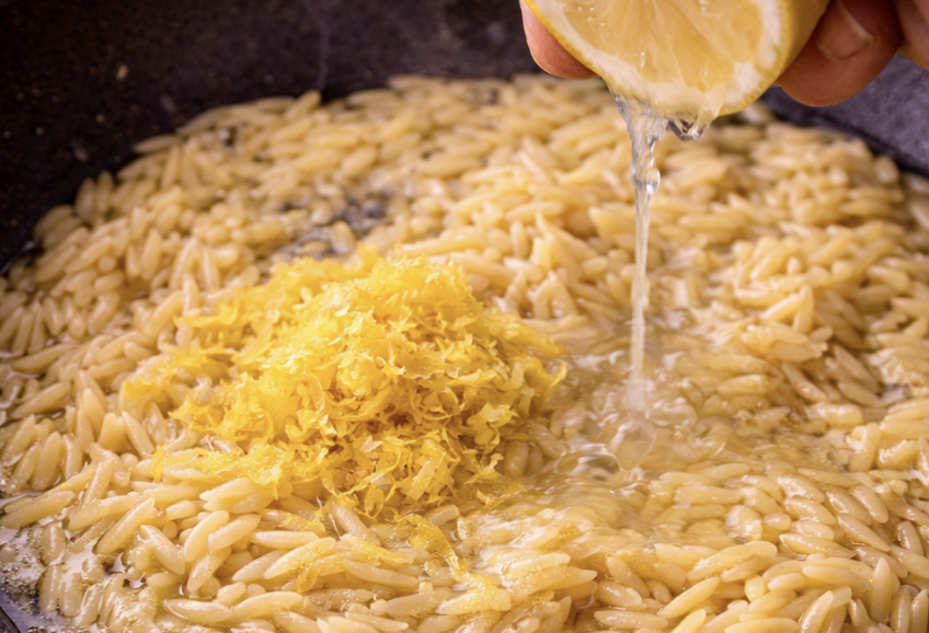 Orzo mit Zitrone und Parmesan_4