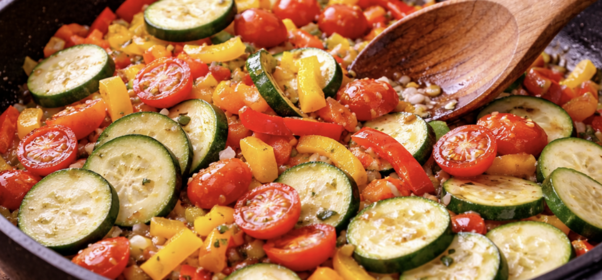 Pasta Primavera mit frischem Gartengemüse_4