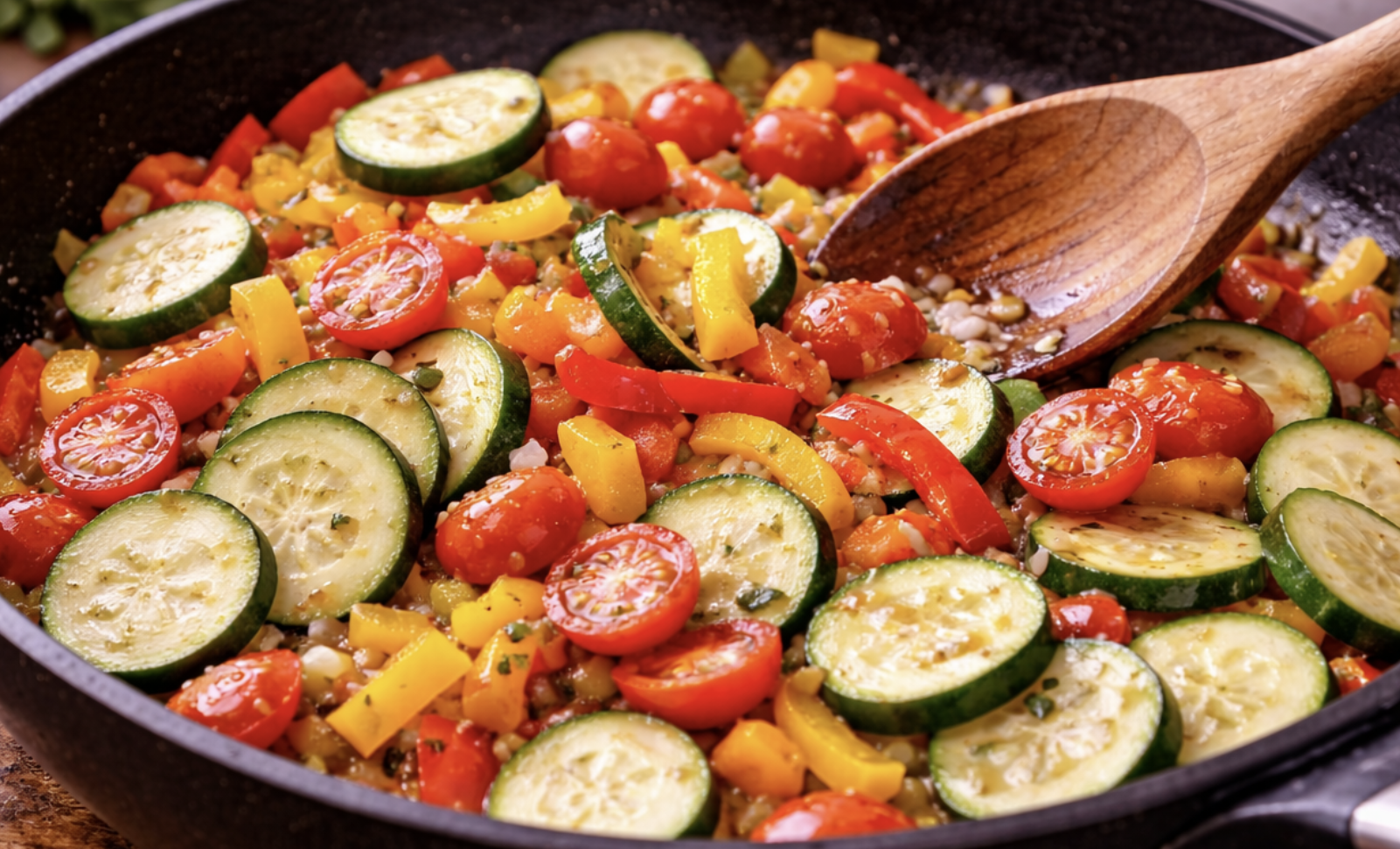 Pasta Primavera mit frischem Gartengemüse_4