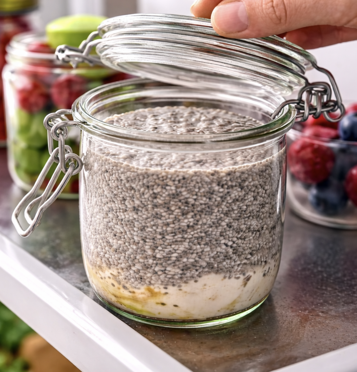 Chia-Pudding mit frischen Beeren_4