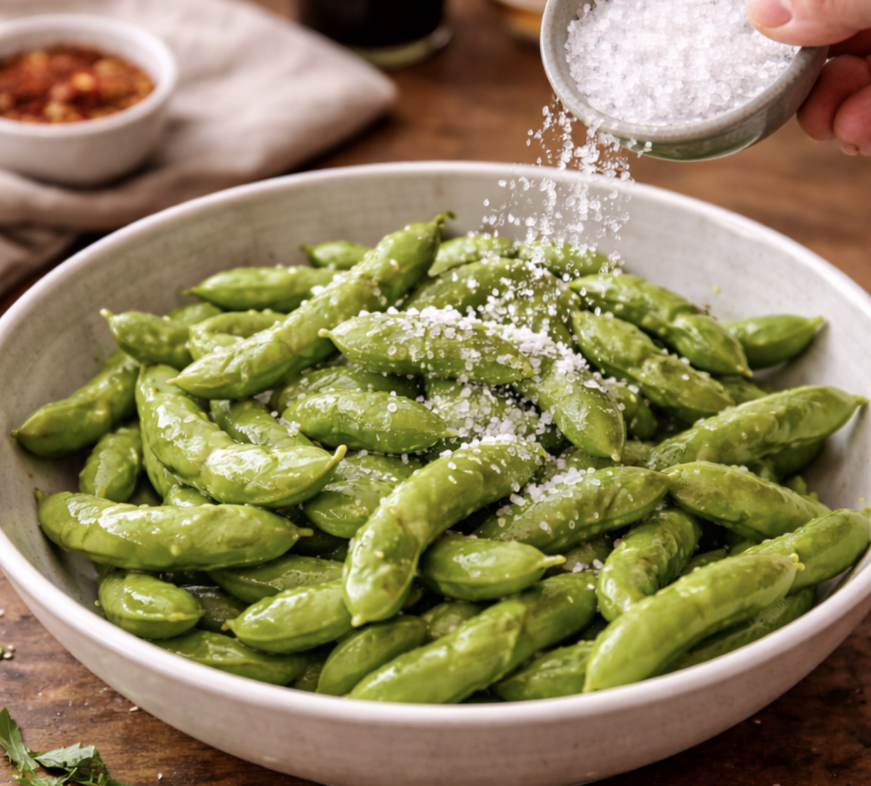 Edamame mit Meersalz4