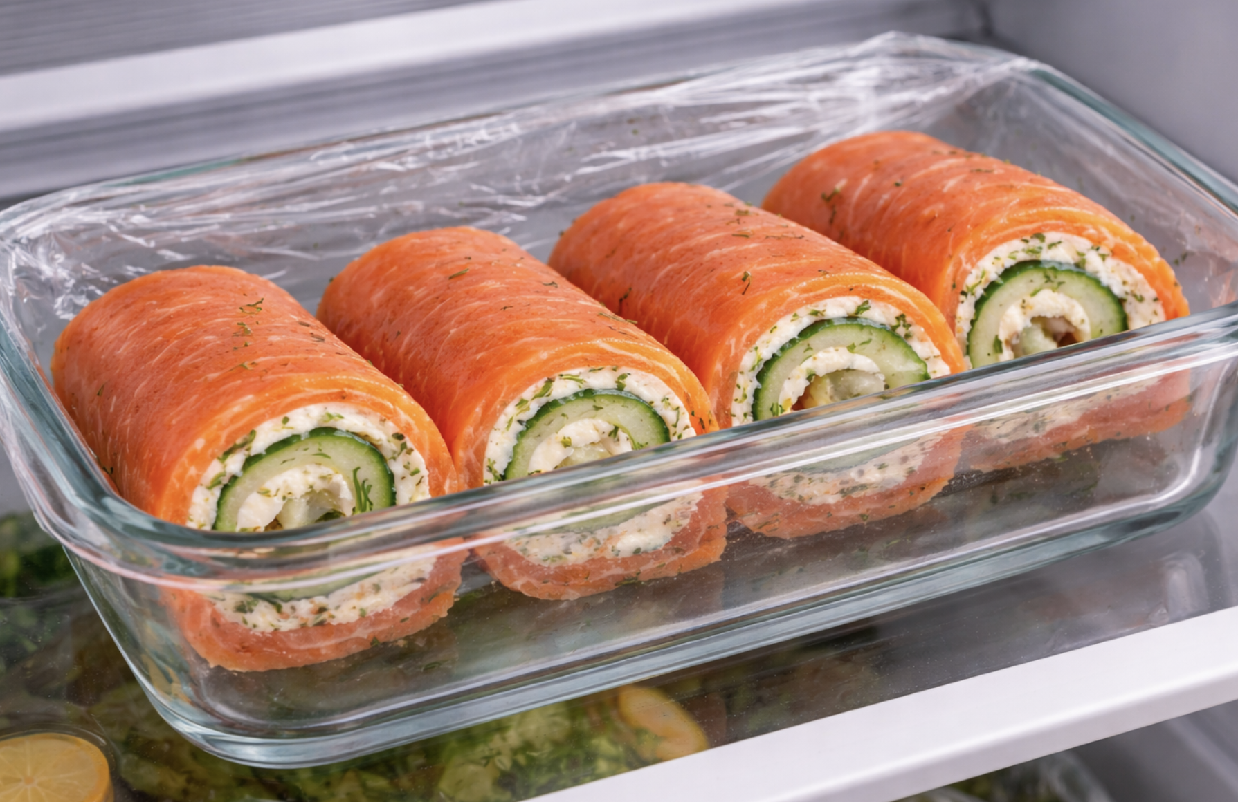 Räucherlachs-Röllchen mit Frischkäse_5