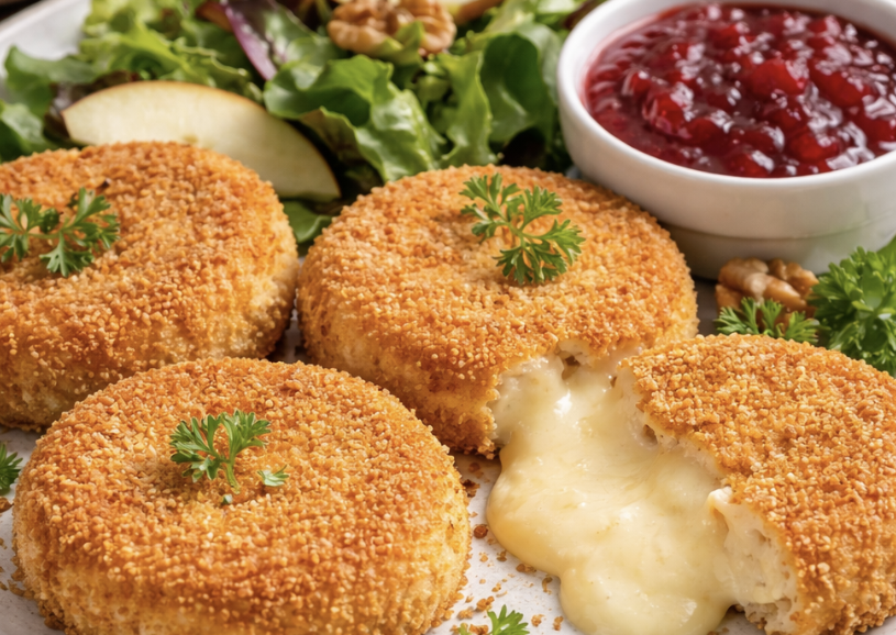 Gebackener Camembert mit Preiselbeeren_5