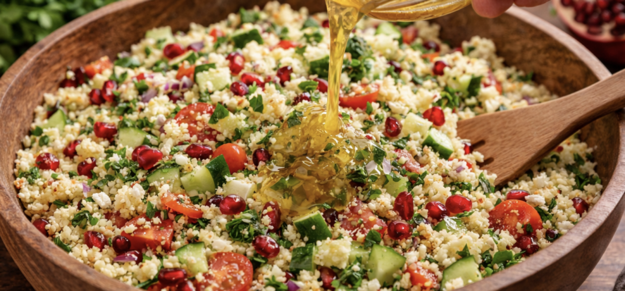 Couscous-Salat mit Granatapfel_5