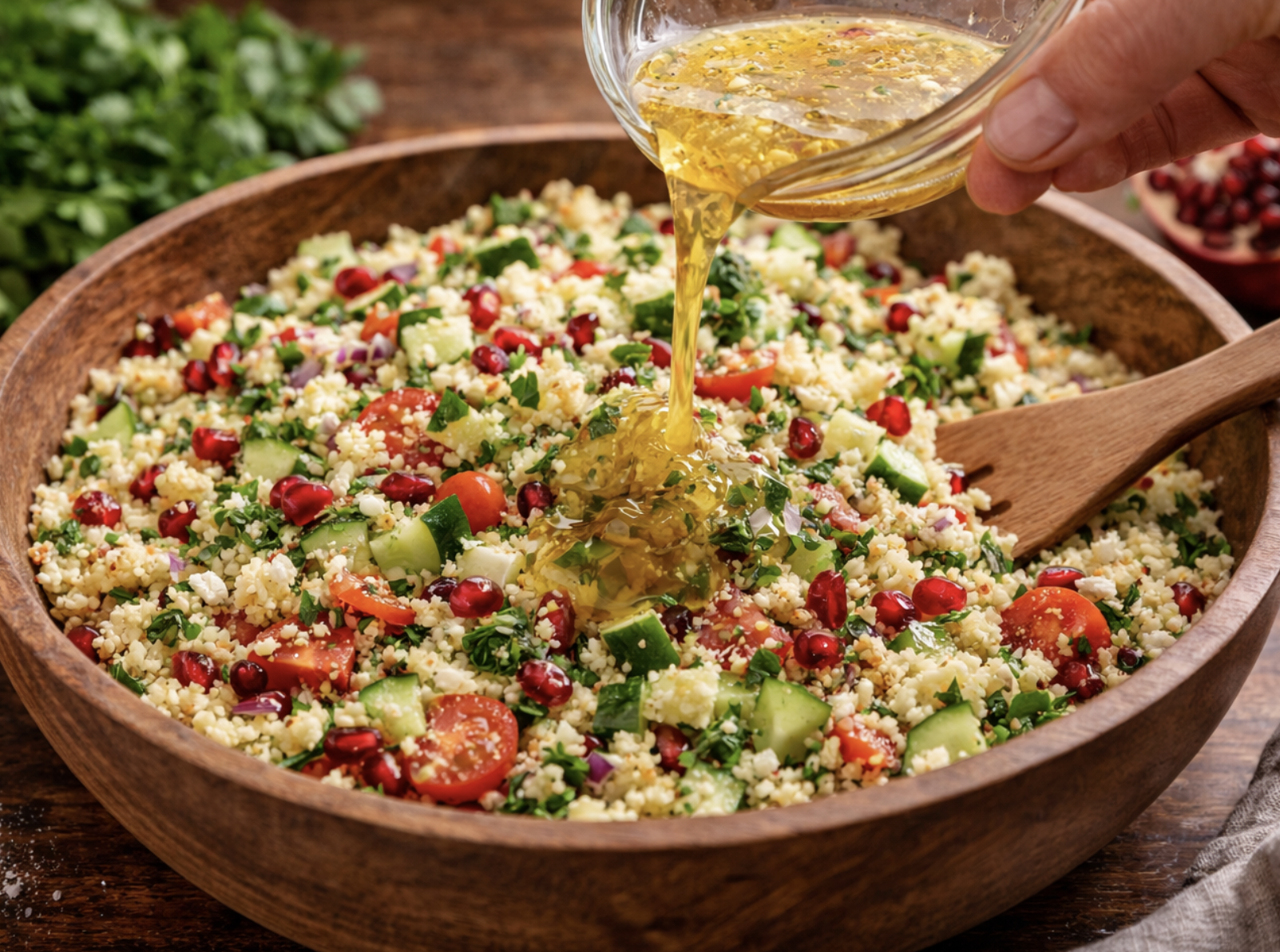 Couscous-Salat mit Granatapfel_5