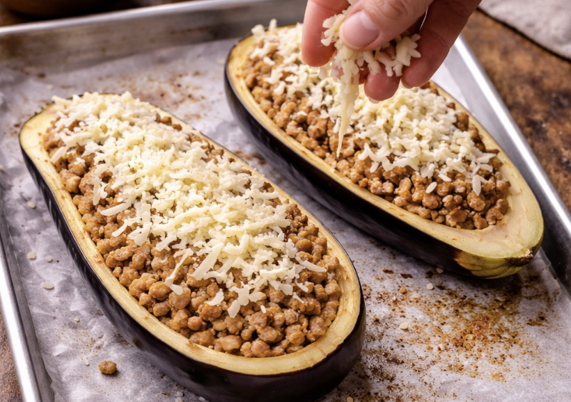 Gefüllte Auberginen_5