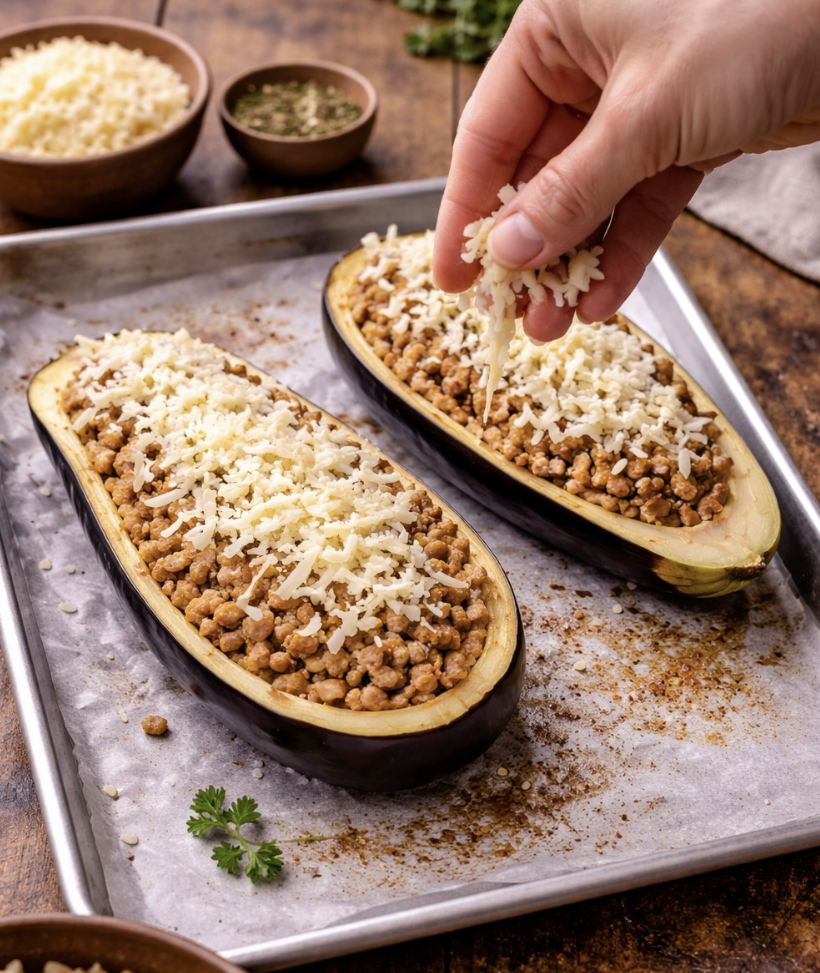 Gefüllte Auberginen_5