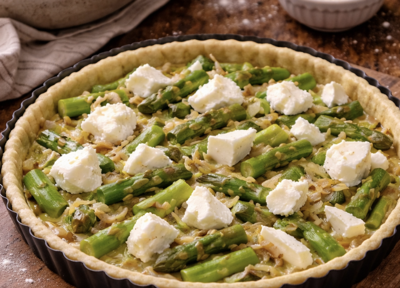 Spargel-Quiche mit Ziegenkäse_5