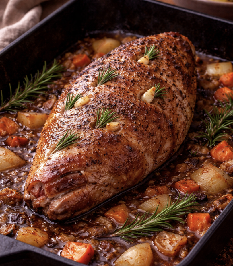 Lammbraten mit Knoblauch und Rosmarin_5