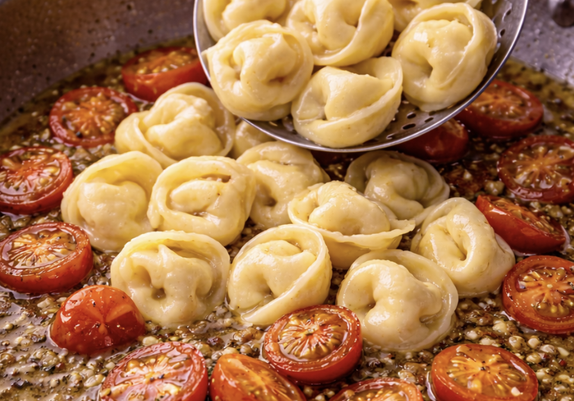 Burrata-Tortellini mit Tomaten und Basilikum_5