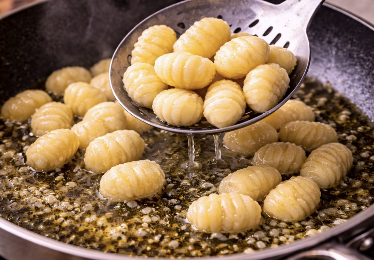 Pesto-Gnocchi mit Parmesan und Pinienkernen_5