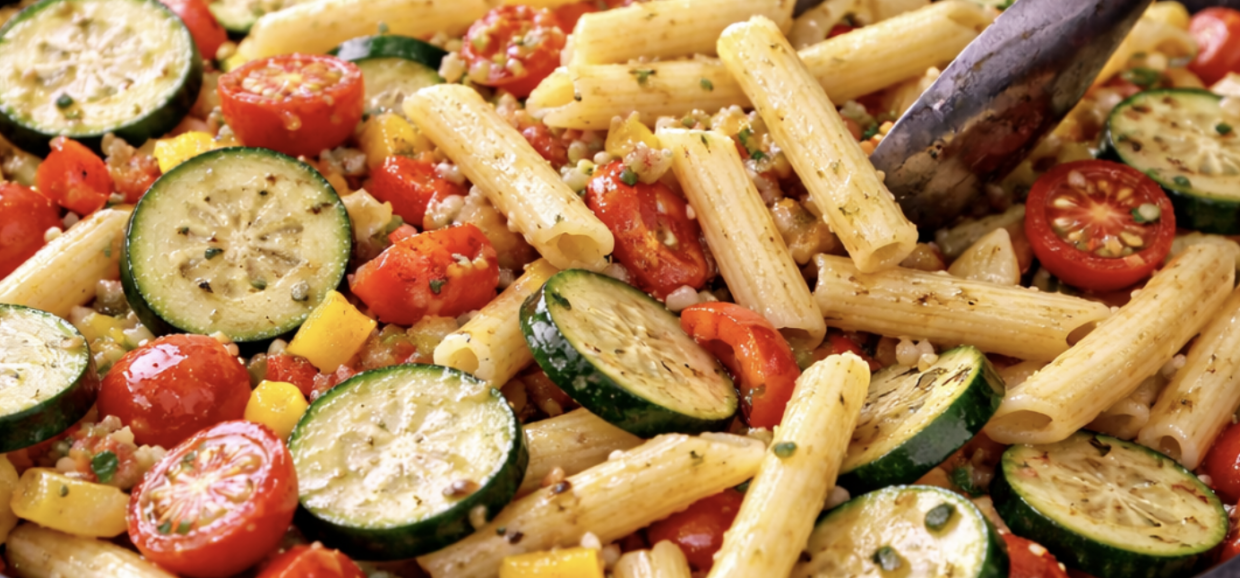 Pasta Primavera mit frischem Gartengemüse_5