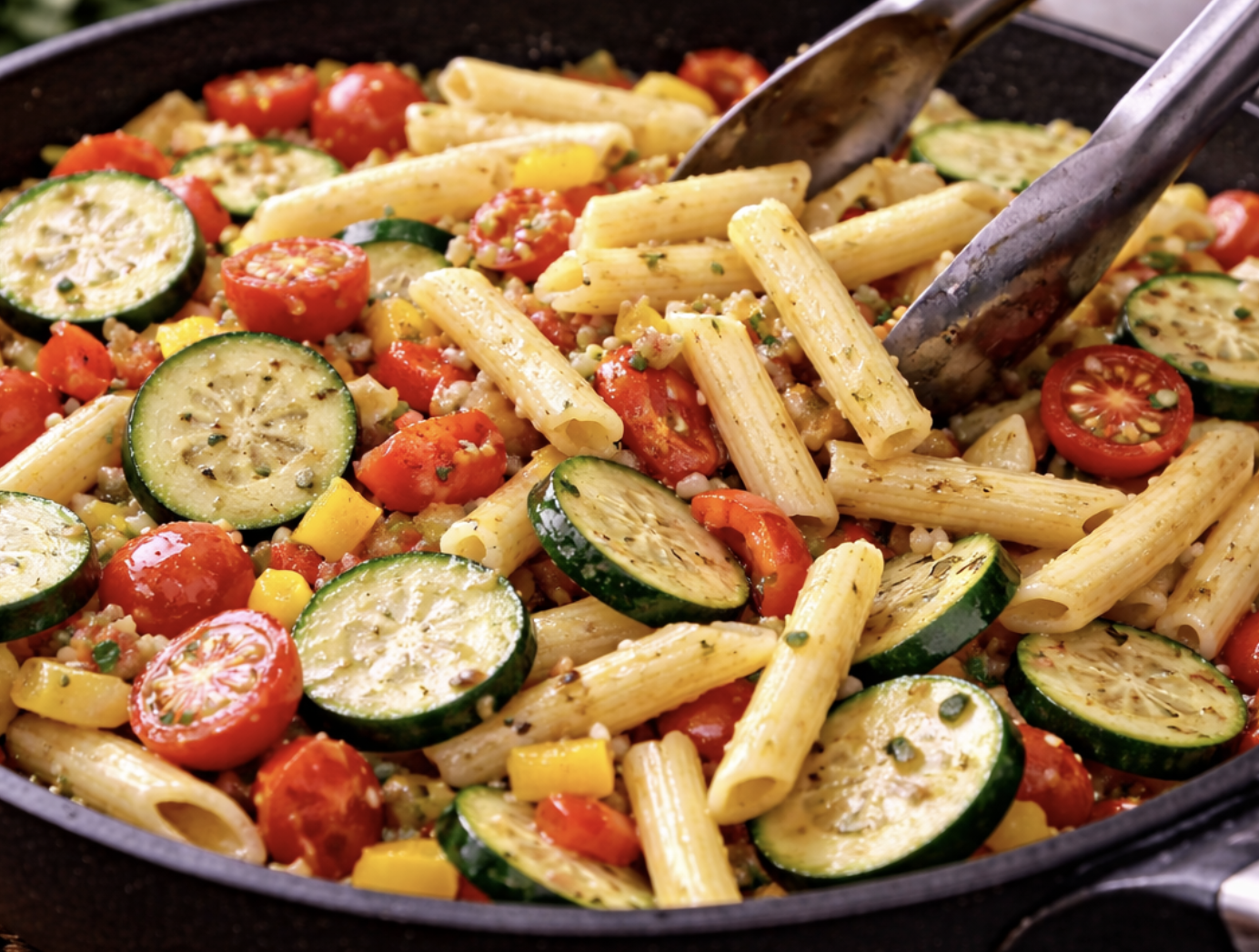 Pasta Primavera mit frischem Gartengemüse_5