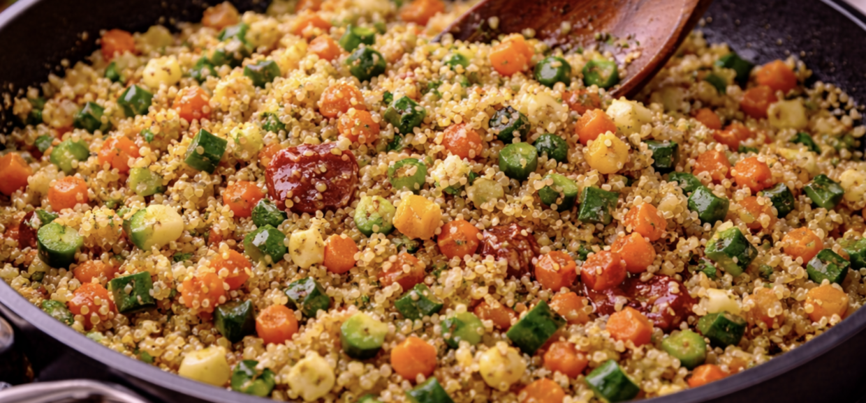 Gefüllte Paprika mit Quinoa und Gemüse_5
