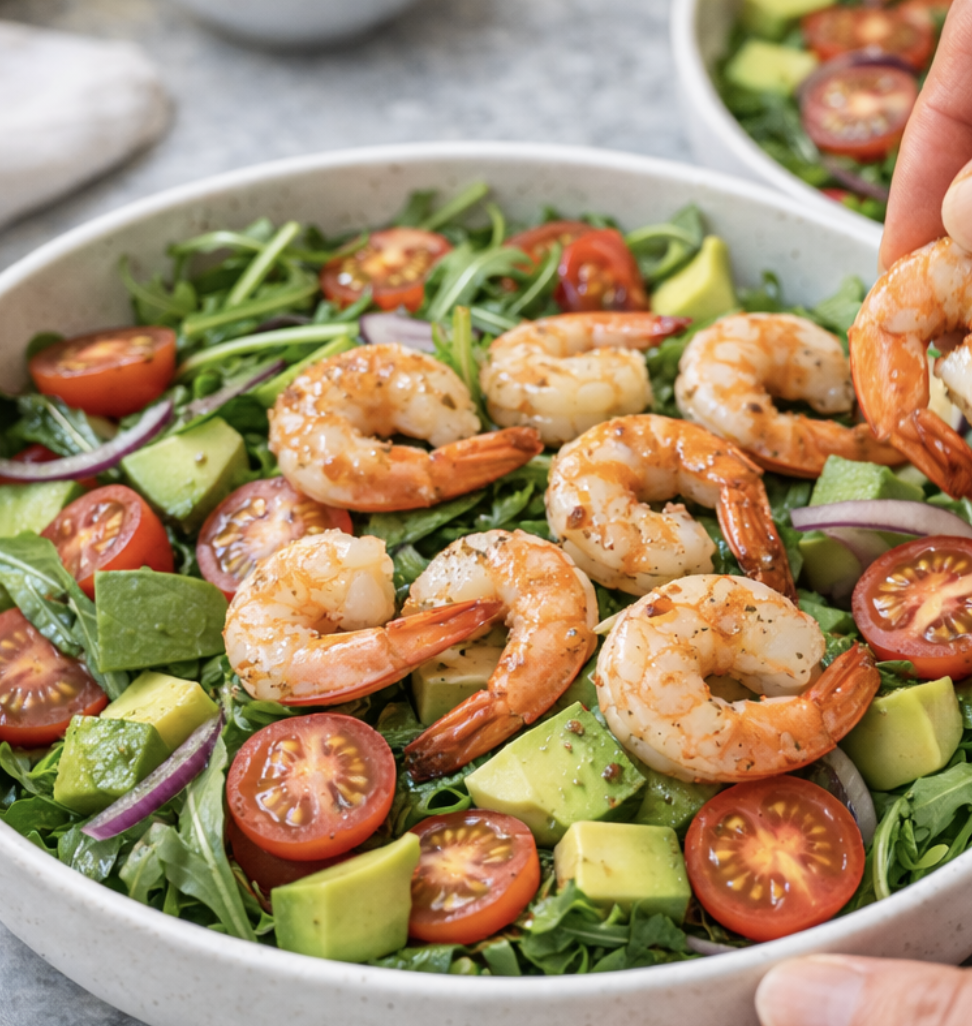 Avocado-Garnelen-Salat mit Zitronen-Dressing_5