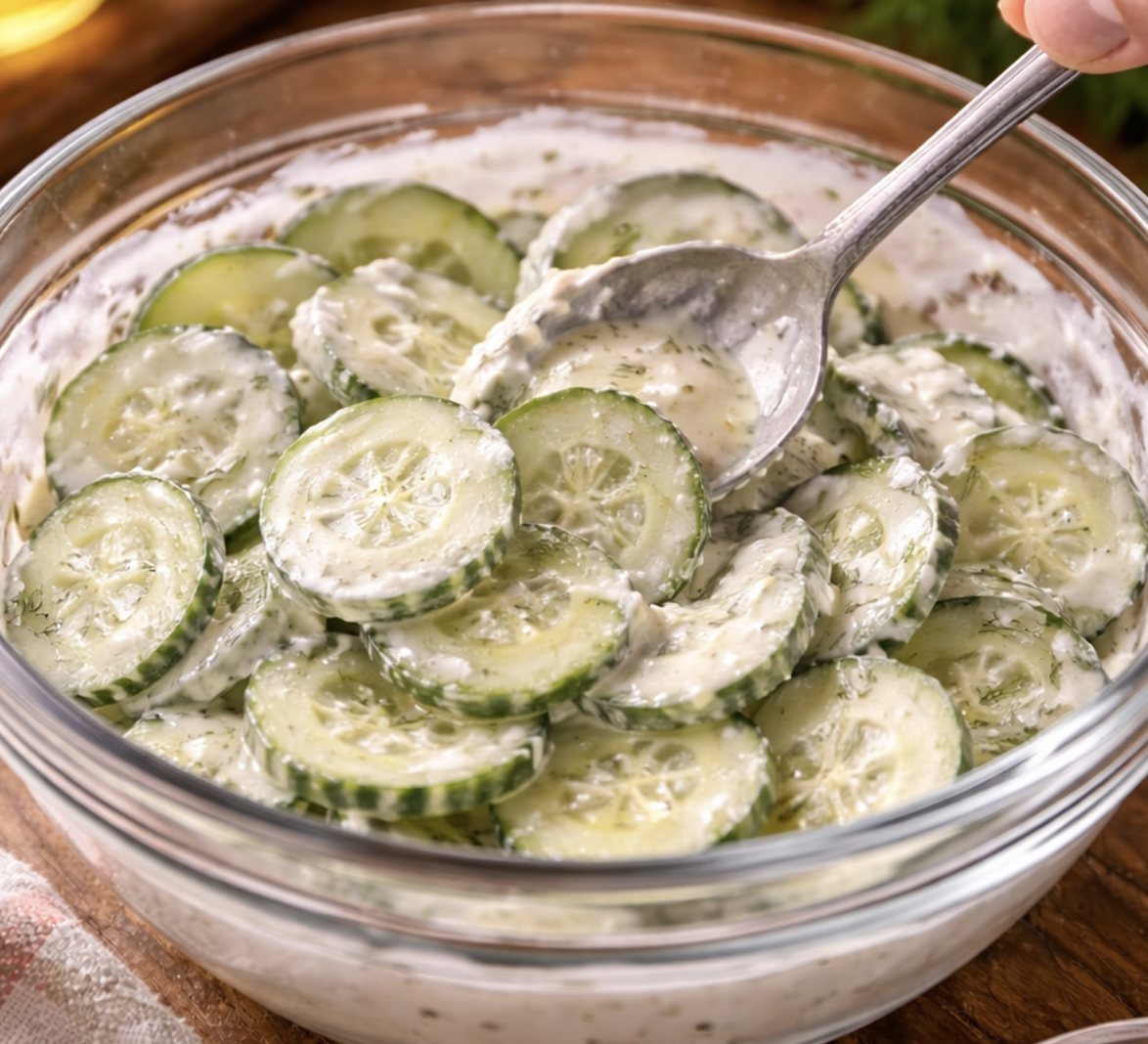 Gurken-Dill-Salat mit griechischem Joghurt_5