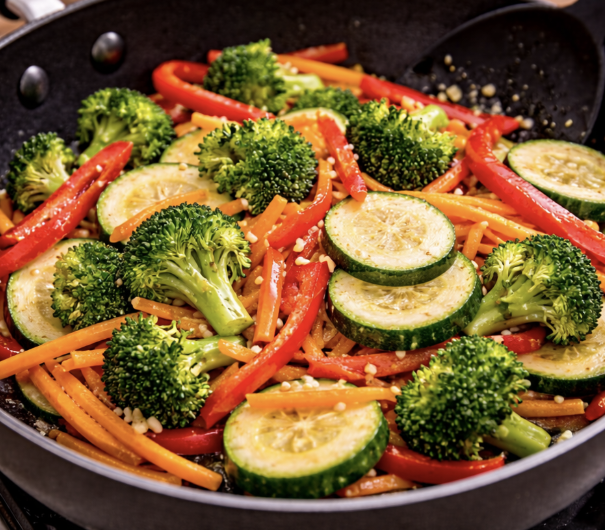 Gebratener Tofu mit Gemüse aus der Pfanne_5