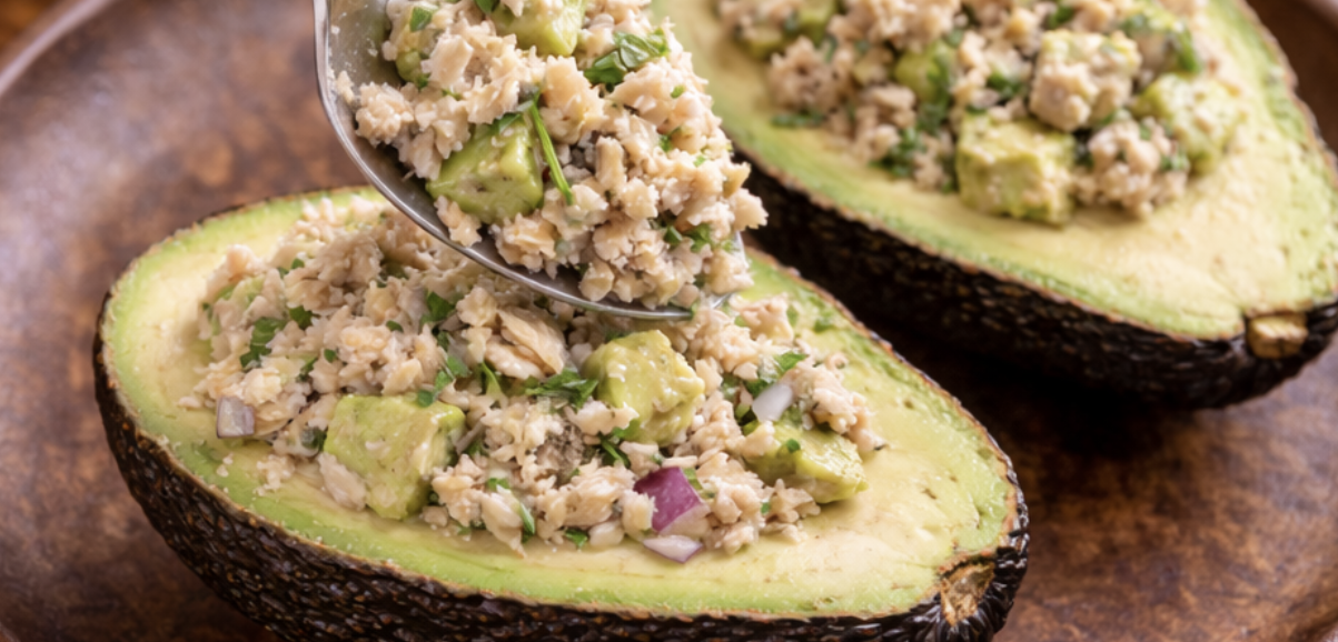 Gefüllte Avocado mit Thunfischsalat_5
