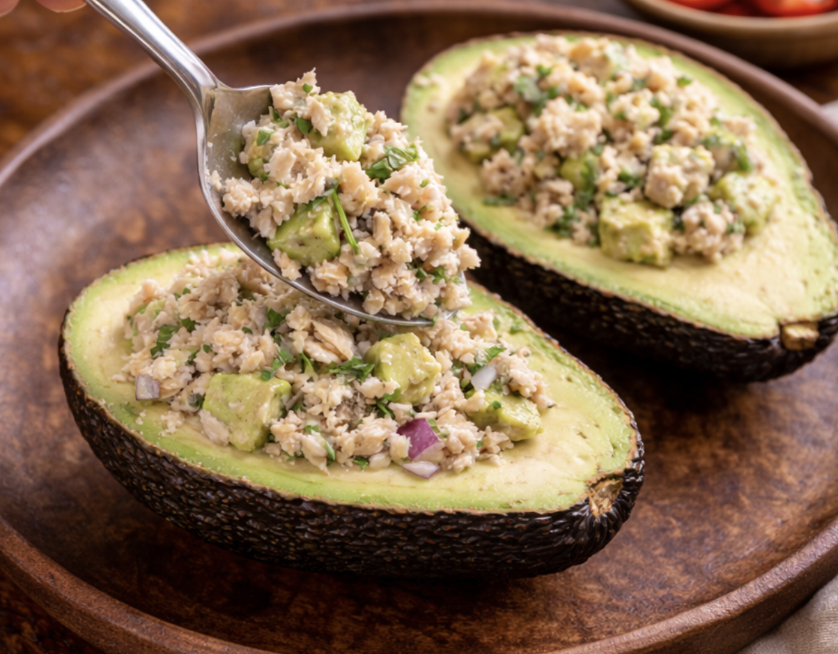 Gefüllte Avocado mit Thunfischsalat_5