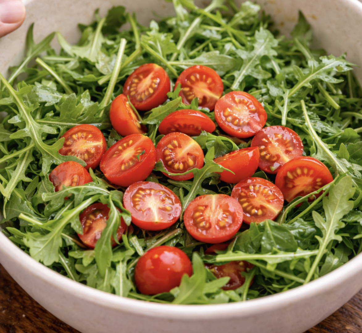 Gegrillte Garnelen auf Rucola_5