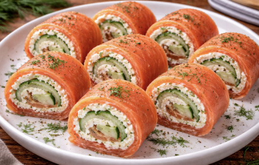 Räucherlachs-Röllchen mit Frischkäse_6