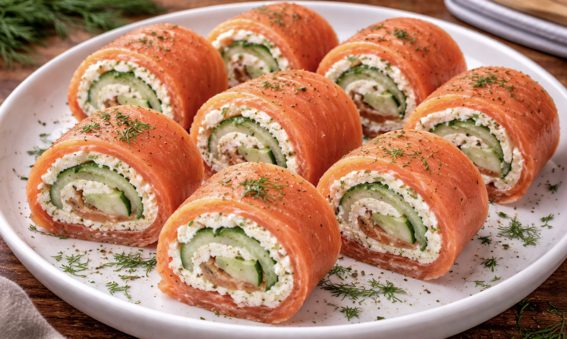 Räucherlachs-Röllchen mit Frischkäse_6