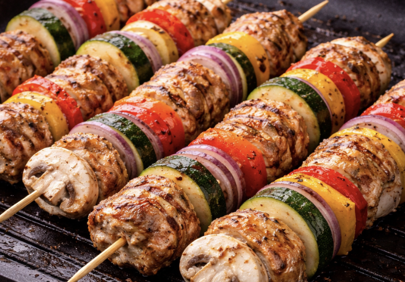 Hähnchenspieße mit Gemüse_5