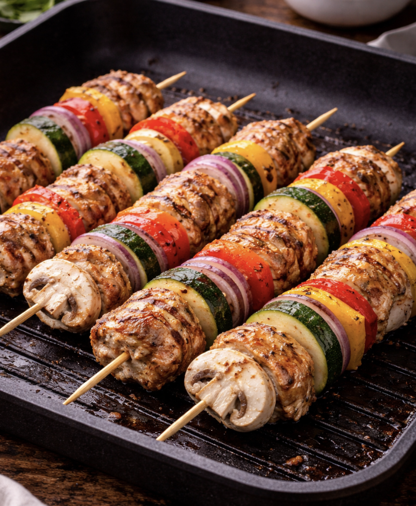Hähnchenspieße mit Gemüse_5
