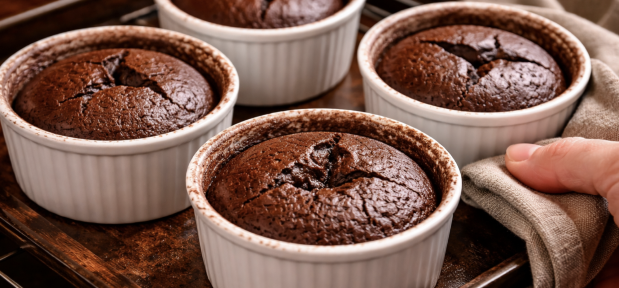 Schokoladenkuchen mit flüssigem Kern_6